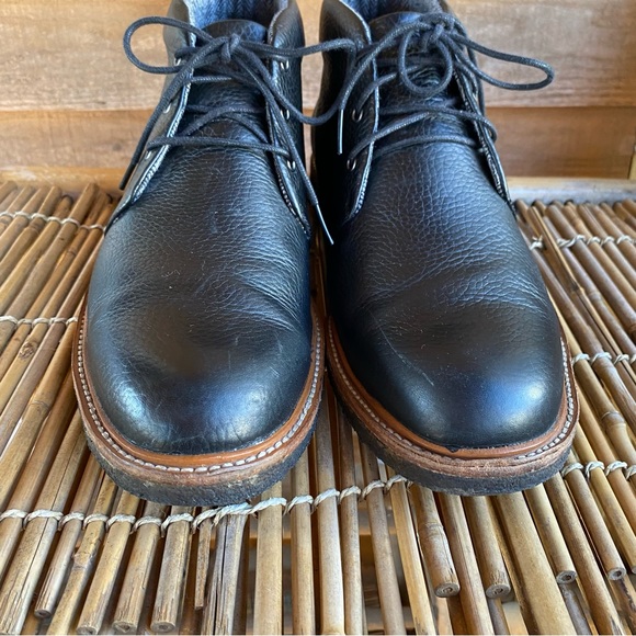 G.H.Bass & Co. Black Pebbled Leather Carl Boots - Picture 11 of 15